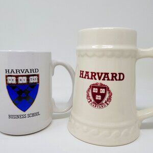 Harvard University Tankard and Harvard School of Business Mug